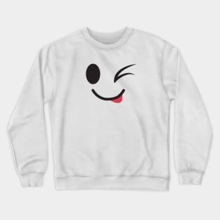 Blinking Smile Crewneck Sweatshirt